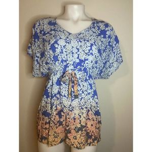 Sz S Blue CAbi 891 Ombré Tunic